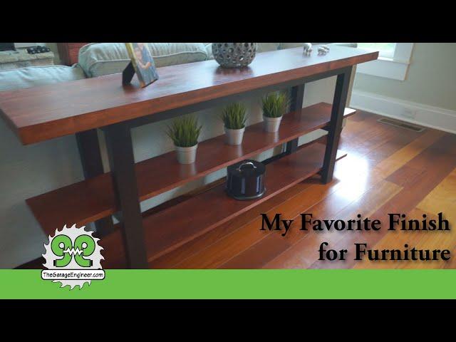 Favorite Finishes for Wood Furniture - Console Table Build - The Garage Engineer