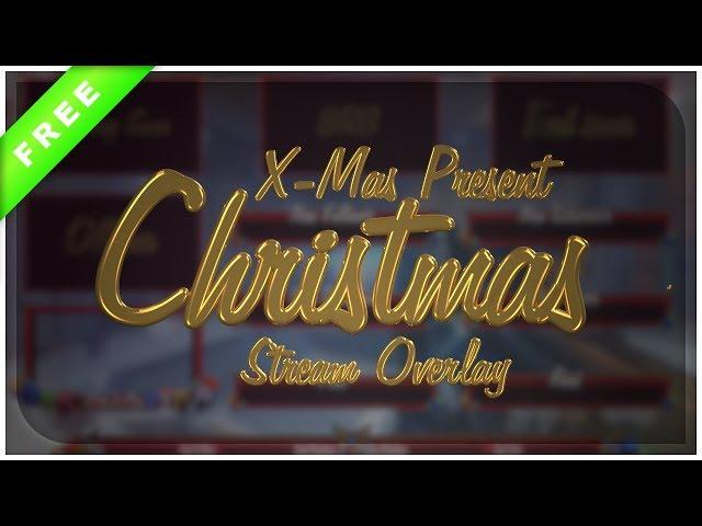 XMas Present Christmas Stream Overlay | Free Download