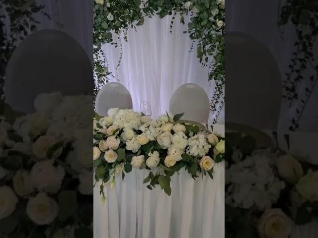 Braut und Bräutigam Hochzeitstisch