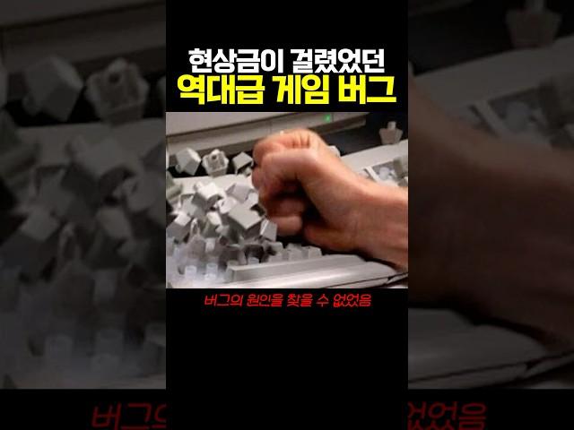 현상금이 걸렸었던 역대급 게임 버그