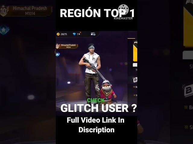 Región Top 1 Player Glitch user or not ??||#shorts #rathigaming #youtubeshorts #ytshorts #viral