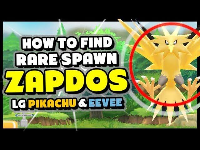 How to get ANOTHER ZAPDOS in Pokemon Lets Go Pikachu and Eevee! Rare Spawn Location!