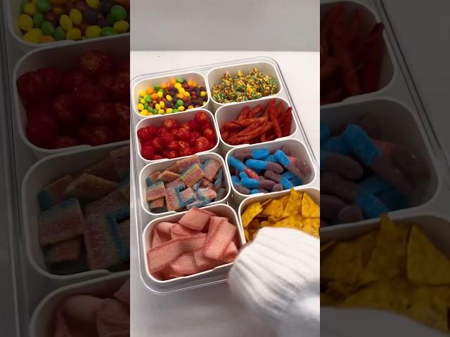 Red 40 snack box ️ #snacks  #snackbox #restock #organize #viral #yum #pantry #asmr #shorts #home