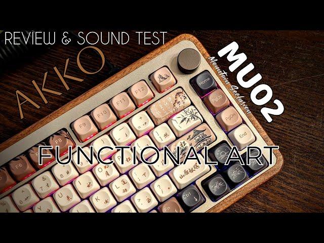 Akko MU02 Wood and Aluminum 75% with a Knob | Review and Sound Test - Rosewood Switches