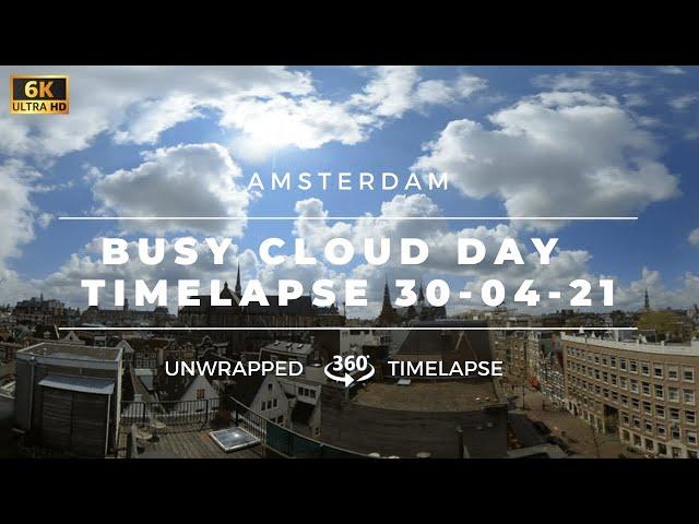 6K Unwrapped 360 Slow & Busy cloud, relaxing sky viewing 01 May 2021 -ID0106Sr