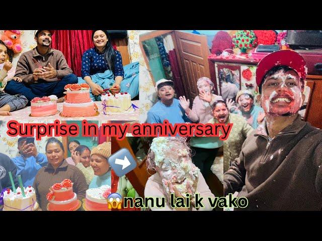 Our 5th marriage anniversary thanks for surprise guys best anniversary ever