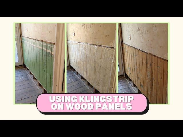 How to use Klingstrip paint stripper on wooden panelling | Sharn's House