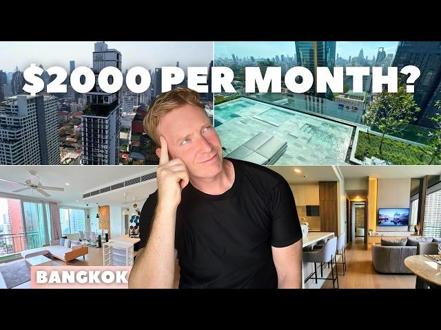 Touring 3 Luxury CONDOS - What Can You RENT For $2000 In Central BANGKOK?