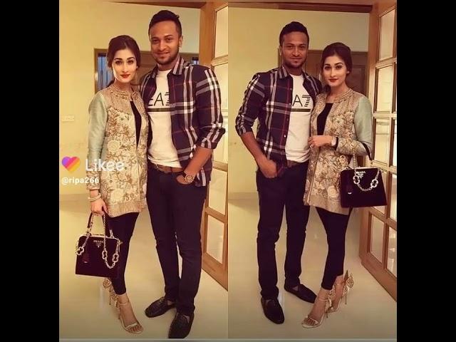 shakib al hasan and her wife  shishir al hasan ar kichu pic