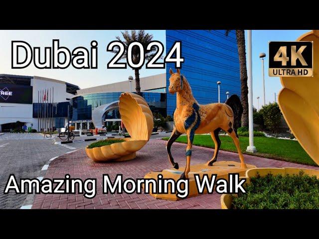 Dubai 4K Amazing Morning Walking Tour 2024 