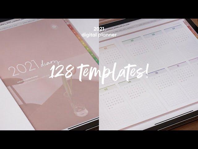   I made 128 Templates.. Introduction of My 2021 Digital Planner!