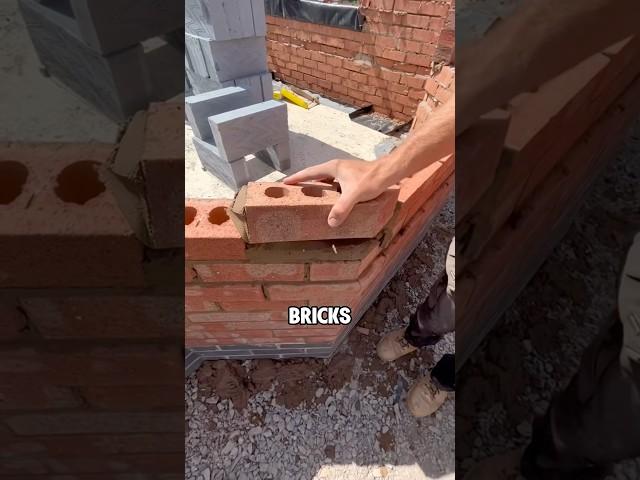 Have you ever wondered how bricks stay in place when building a wall? #shorts