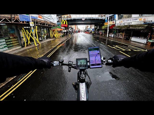 Sunday Morning Delivering Breakfast To Londoners On My E-Bike - I Hope These Hot Drinks Don't Spill!