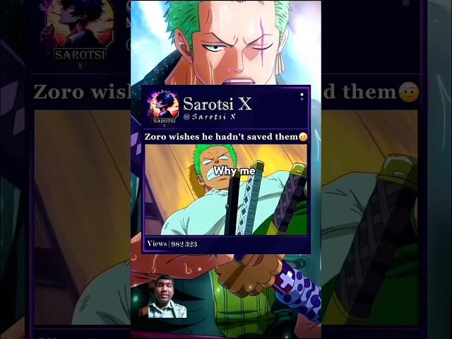 Zoro is like Why me #shorts #onepiece #anime #zoro #zoroking #luffy #nami