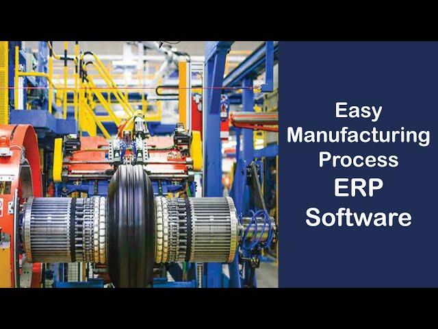 Easy manufacturing process ERP software. Business automation software.