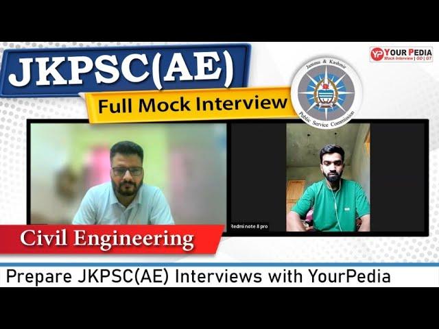 JKPSC(AE) Full Mock Interview | CE | Interview Preparation | JKPSC(AE) Interview guidance with YP