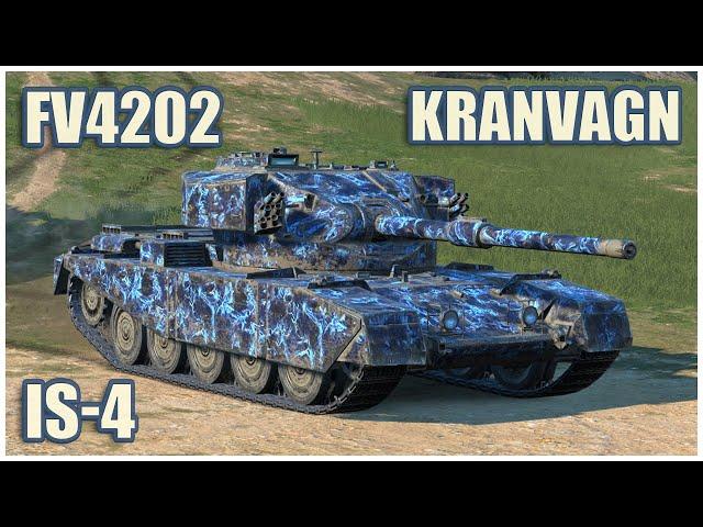 FV4202, Kranvagn & IS-4 • WoT Blitz Gameplay