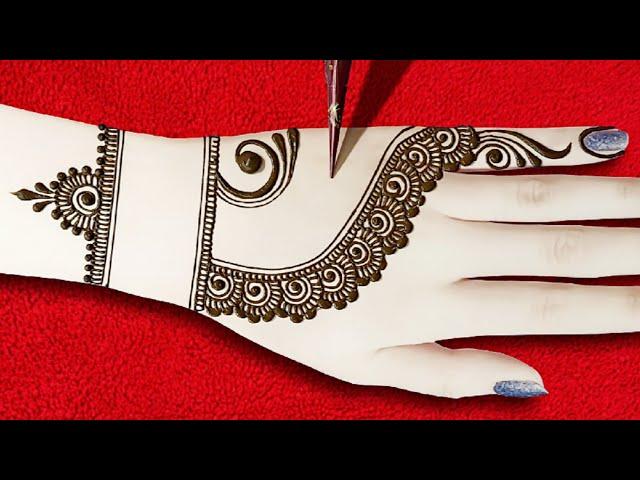 Stylish & Beautiful Arabic Henna Design For Eid | Easy Back Hand Design #eid