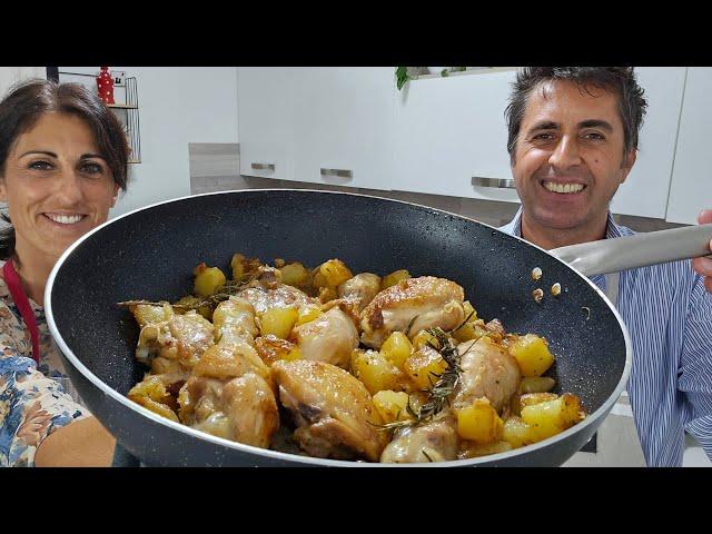 Pollo e patate in padella - Ricetta