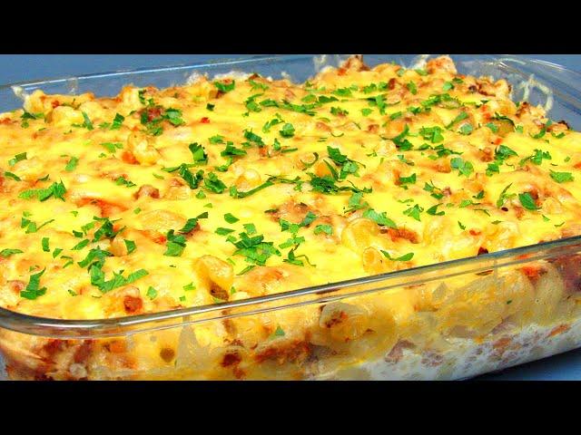 Запеканка из Макарон с Фаршем. Вкусный Ужин Для Всей Семьи! Макароны с Фаршем в Духовке На Ужин