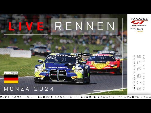 LIVE | Rennen | Monza | Fanatec GT Europe 2024 (Deutsche)