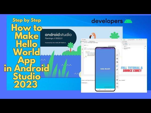 Creating First Application In Android Studio in 2023 - For Beginners