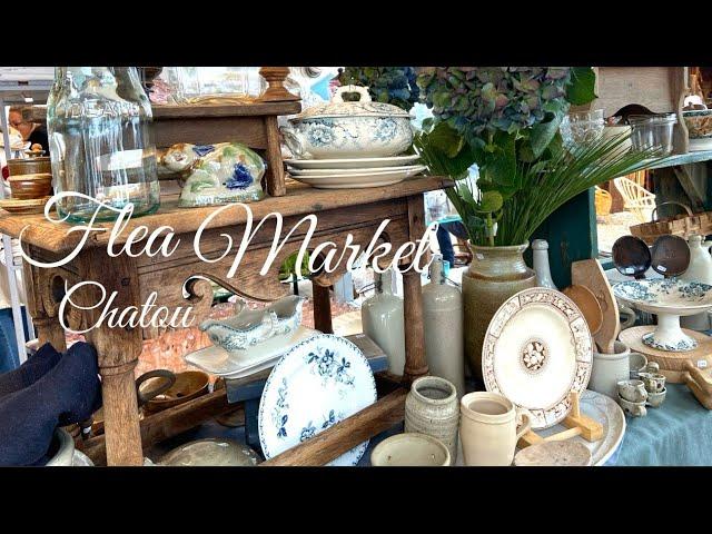 【シャトゥー蚤の市】パリ近郊最大規模探していたシリーズを見つけた時の喜びFlea Market in France/Foire de Chatou年に2回のお楽しみ100年超ジアンの静かな美しさ