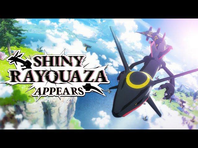 Shiny Rayquaza Takes Flight Across Paldea!