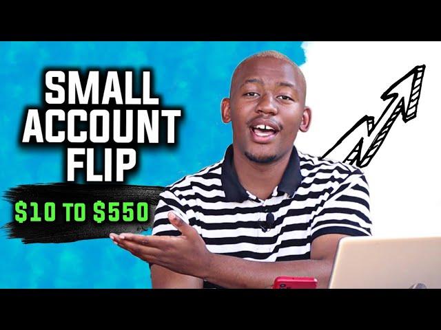 How To Grow a Small Forex Account | $10 to $560 Flip