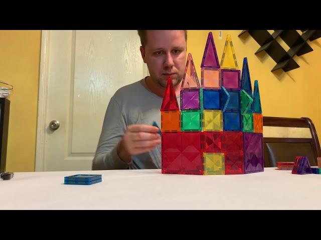 PicassoTiles UNBOXING!! PTM60 60 Piece Magnetic Building Block Mini Diamond Series Travel Size Toy
