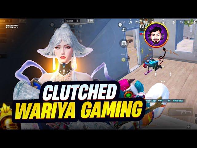 Clutched Wariya Gaming Squad | BGMI 1v4 Clutches | Solo Vs Squad Conqueror Lobby 1v4