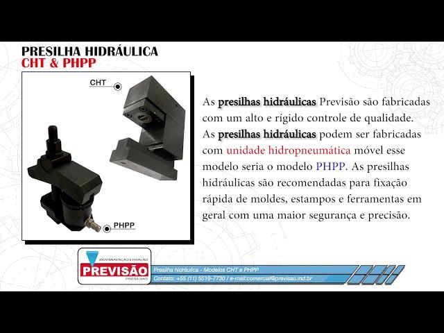 Presilhas Hidráulicas Previsão - [Ótimo custo Beneficio].