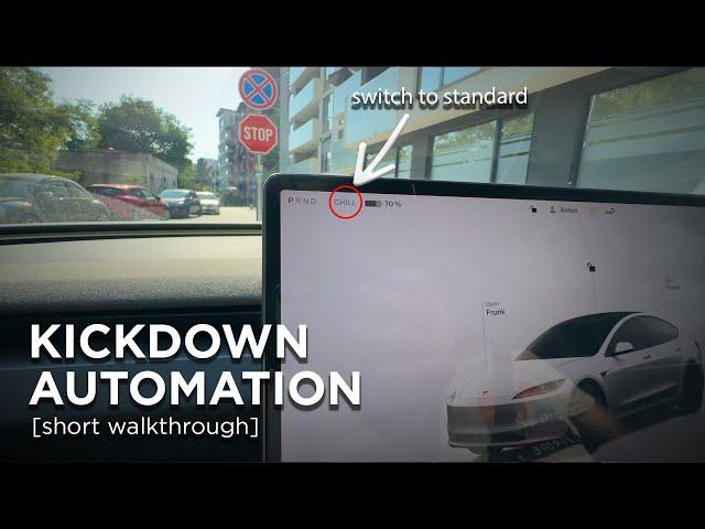 Kickdown Automation for Tesla Models | Switch Between Chill and Standard/Sport