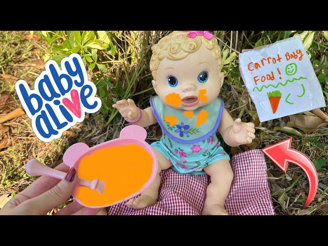 NEW Baby alive changing time doll Feeding and changing at Park 