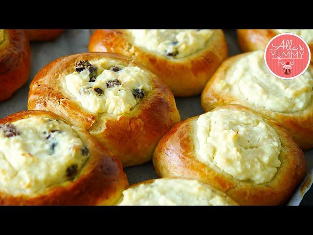 Russian Cream Cheese Buns | Vatrushka | Ватрушка