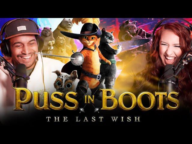 PUSS IN BOOTS: THE LAST WISH MOVIE REACTION - THE ANIMATION IS INCREDIBLE! - First Time Watching