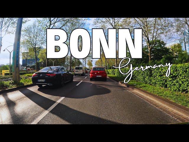 BONN, GERMANY’S QUAINT CITY ON A POURING DAY | DRIVING 4K HDR