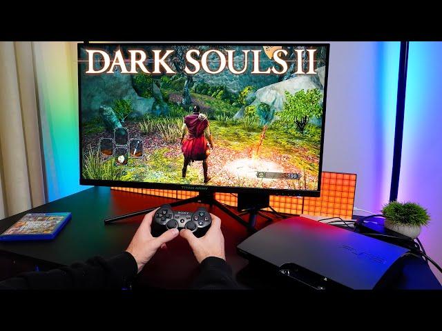 DARK SOULS 2 - PS3 SLIM POV Gameplay 32" Gaming Monitor