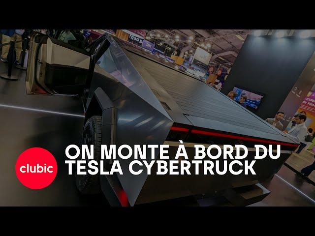 On monte à bord du Tesla Cybertruck à VivaTech, un véhicule dingue, vraiment pas comme les autres 