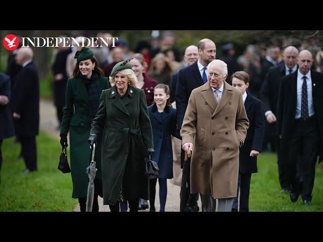 King Charles and Royal Family attend Christmas day service in Sandringham