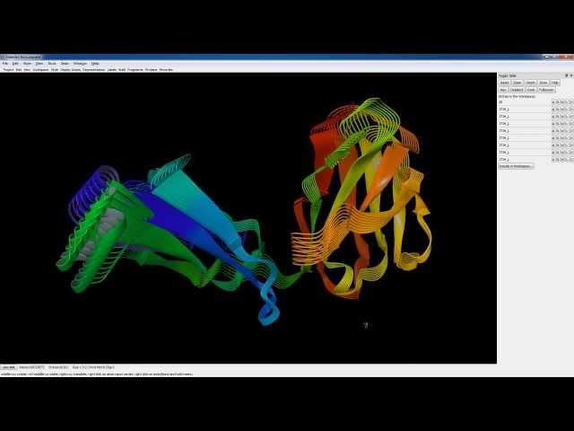 BioLuminate - Identifying Large Scale Motions (Low Normal Mode Analysis)