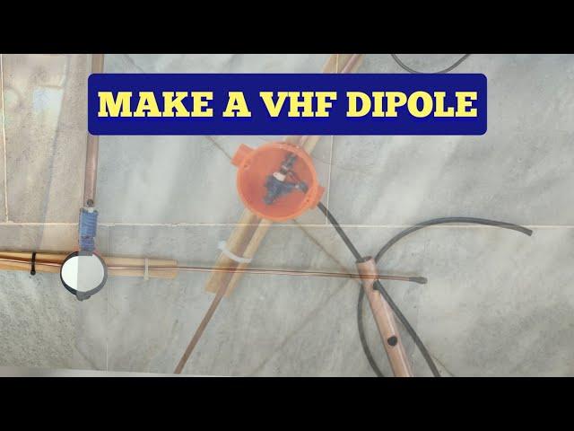 VHF dipole antenna (construction- tuning)