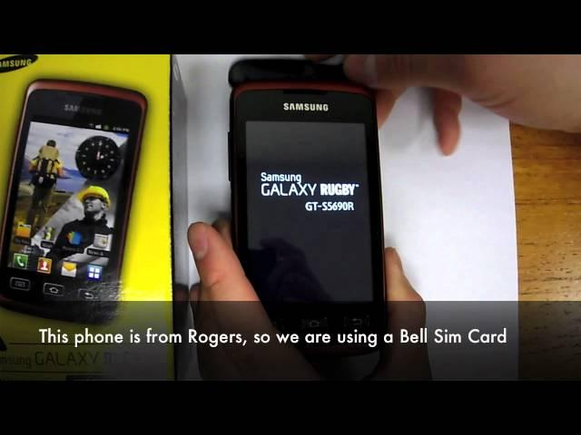 How to Unlock Samsung Galaxy Rugby / Xcover GT-S5690 by Sim Unlock Code