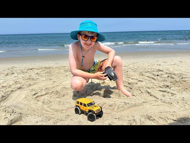 Building a RC Jeep Track on the Beach