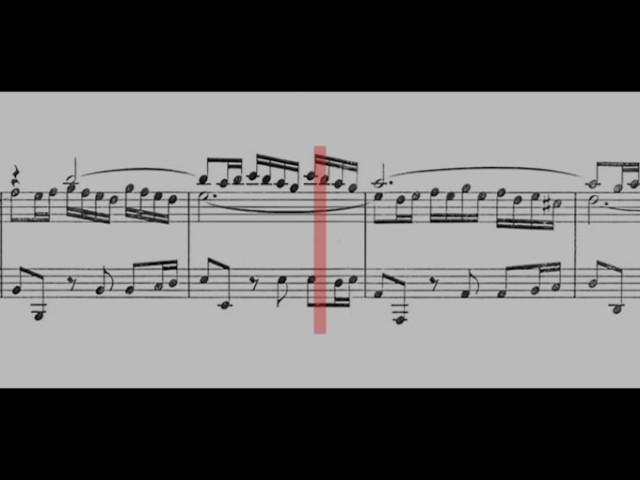 BWV 593 - Organ Concerto in A Minor (Scrolling)