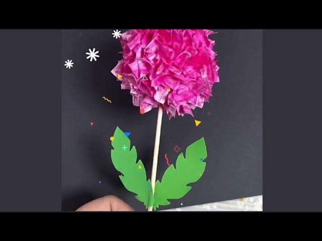 DIY Paper Flower Craft | Easy Handmade Floral Decoration" 