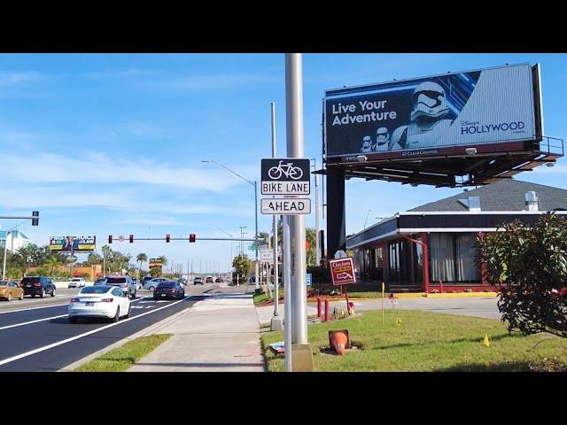 Orlando International Drive: ICON Park, Pirate's Cove, Hotels · Florida Walking Tour 4K