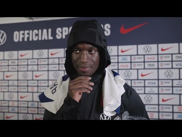 Folarin Balogun | POST-MATCH MIXED ZONE | USMNT vs. Oman | September 12, 2023