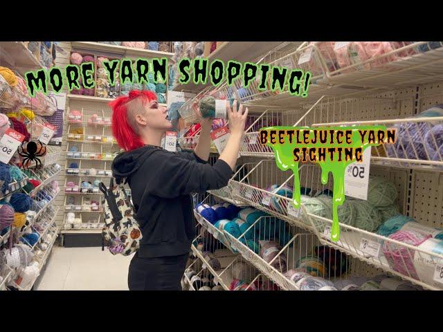 YARN SHOPPING FOR HALLOWEEN YARN ~ YARNSPIRATIONS AND LOOPS AND THREADS YARN