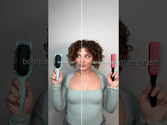 DENMAN BRUSH VS BOUNCE CURL DEFINE BRUSH (does your hair brush matter?)